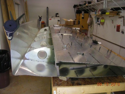 Left wing rightside up.