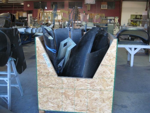 Packed control surfaces/cowling