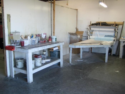 Fibreglass layup benches