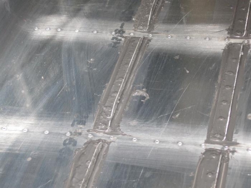 Proseal on and under the stiffeners