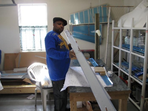 Al Harris and the rear spar.