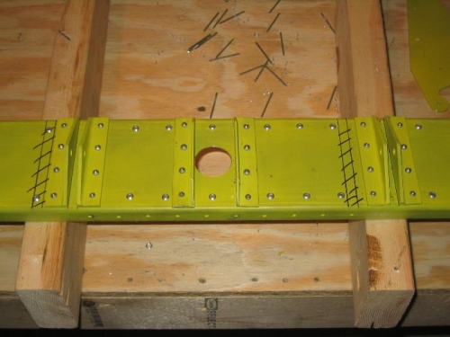 Completed hinge brackets