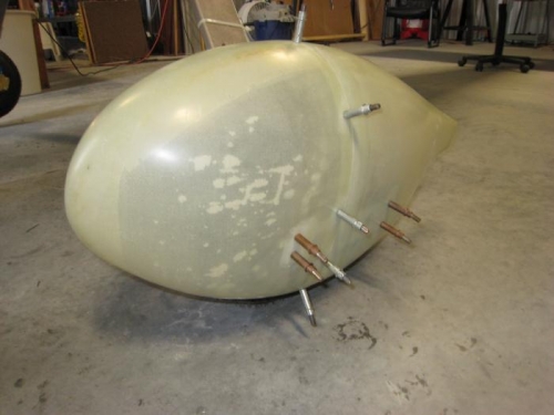 Left fairing clecoed in