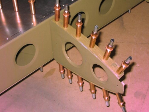 Shims Clecoed In Place