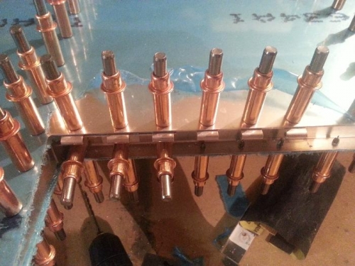 Left Hinge Drilled & Clecoed #30