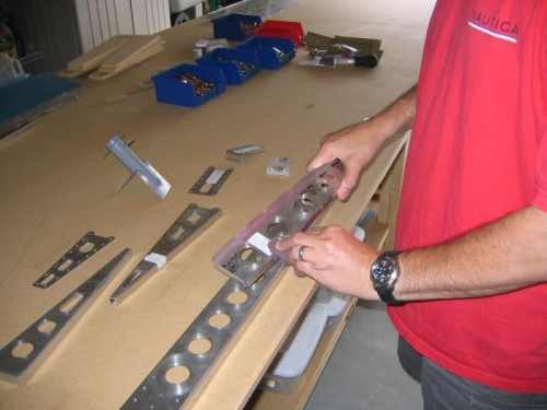 Smoothing Edges on Rudder Ribs