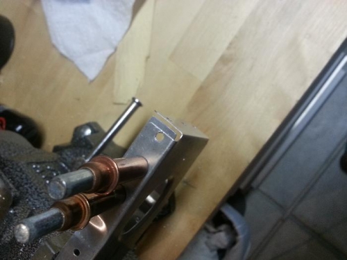 Plate Clecoed Behind Rib