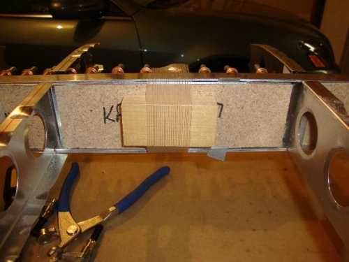 Spar Bar Spacer Taped in Place