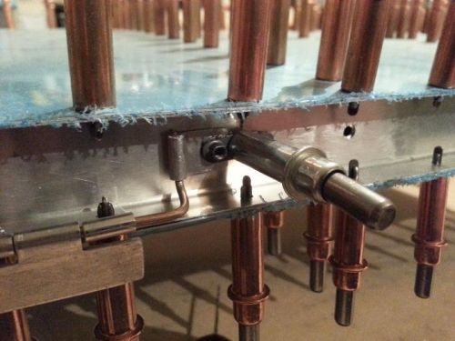 Nut Plate Holds Hinge Pin