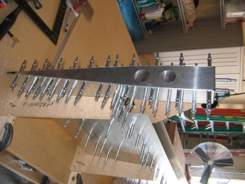 Clecoed Rudder Strap