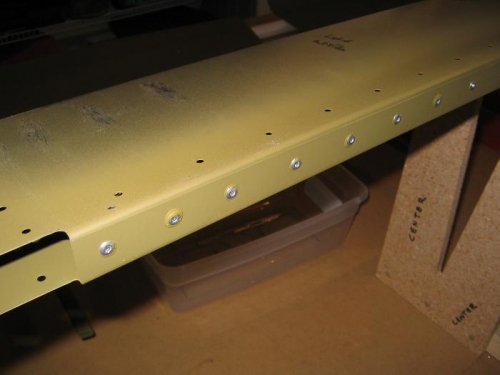 Riveted Leading Edge of Rudder Trailing Edge