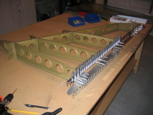 Checking Fit of Rear Spar