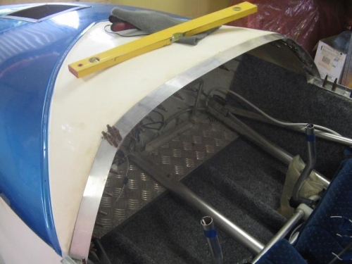 brow clecoed in position