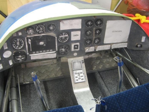 with GPS cutout in position on console