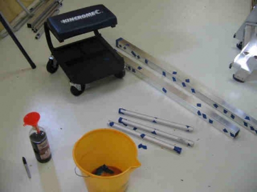 linseed oil through tubes