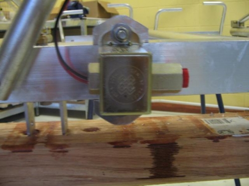 fuel pump mounted in position