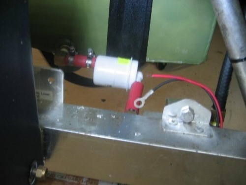 temporary feul filter