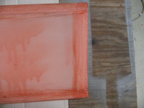 finishing tape applied