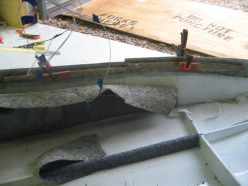 LH strengthening bar with fibreglass