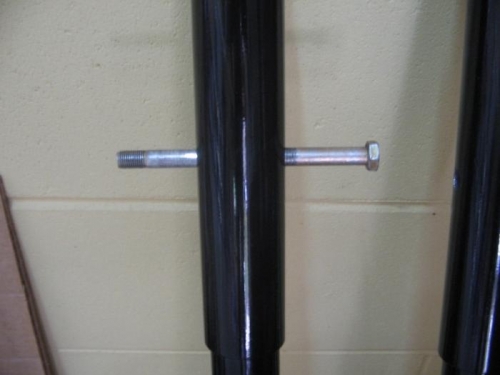 stainless bolt through gear leg