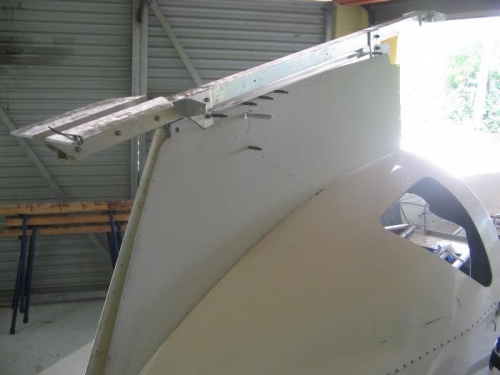 RH side cover cut and in position