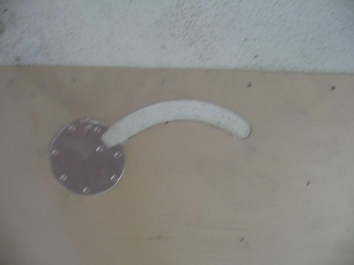 doubler riveted in position