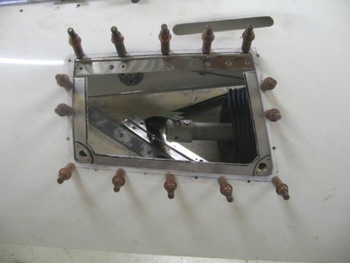 RH side with support plate in place