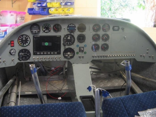 instruments fitted and panel in place