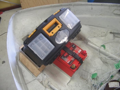 with toolbox in place.