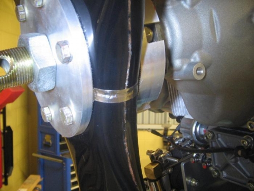 SS tape indicator in case prop moves tape will split.