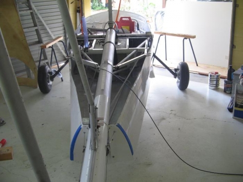 on her wheels at last!