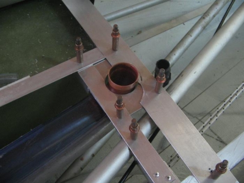 fuel filler hose support