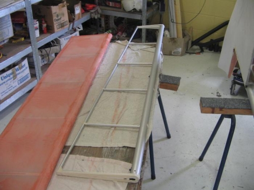 aileron cleaned and ready