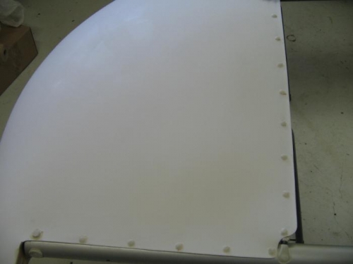 fabric tape over all rivets