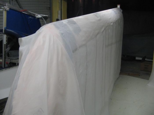 glued the fabric to the leading edge