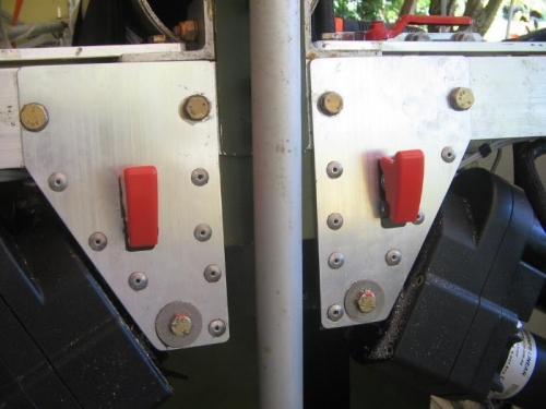 emergency gear switches locked