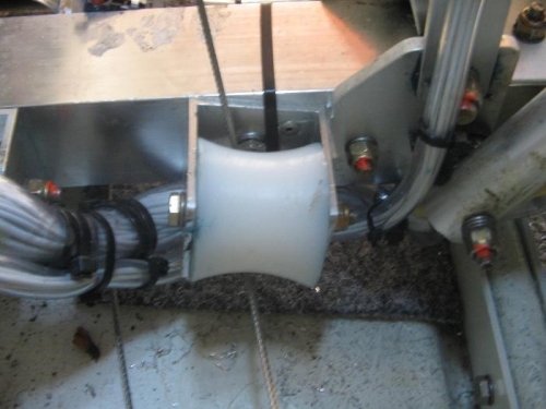 Pulley position with gear extended