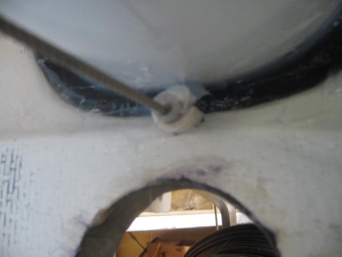 boom tube rest and cable guide