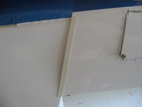 Kevlar tape on forward edge of cover