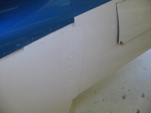 LH side rivets touched up