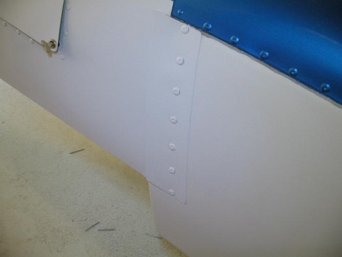 RH side rivets touched up