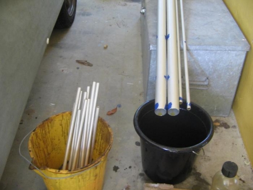 linseed oiling aileron tubes