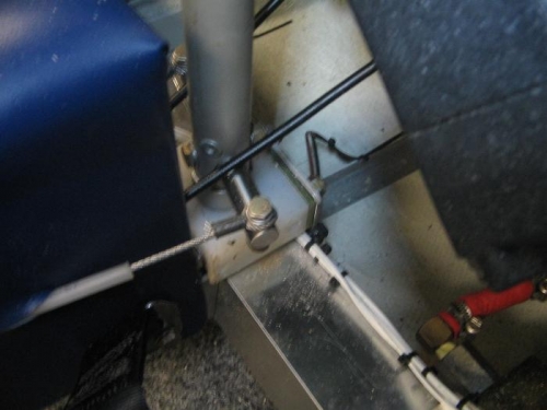 cables and nylon mounting block