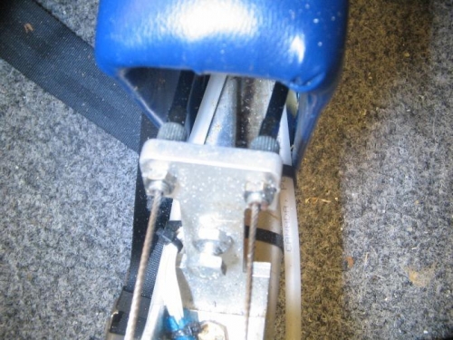 throttle cables in position