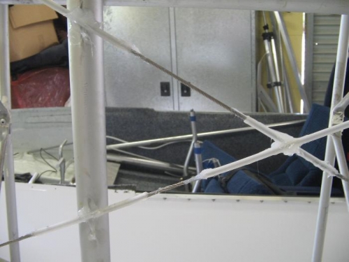 wear tubes in position