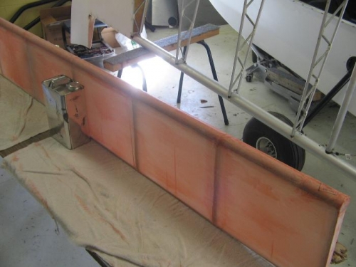 finishing tape on leading edge