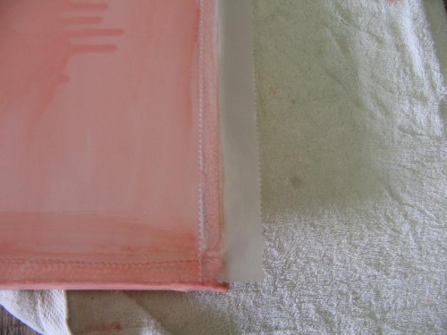 finishing tape on trailing edge