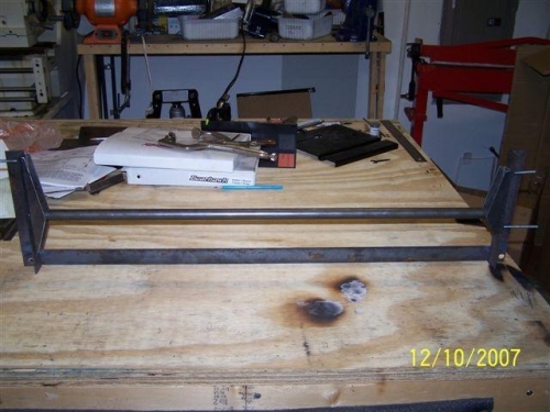 Aileron and Flap Support in jig.