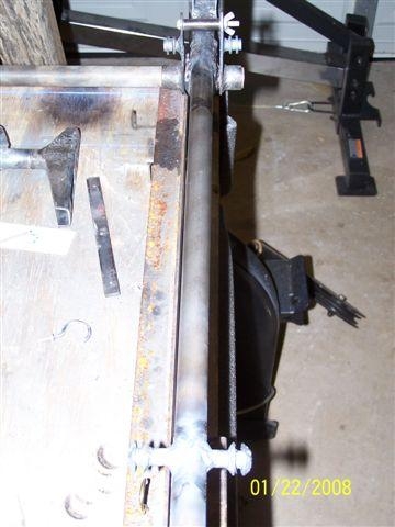 Finished welding spring attach point