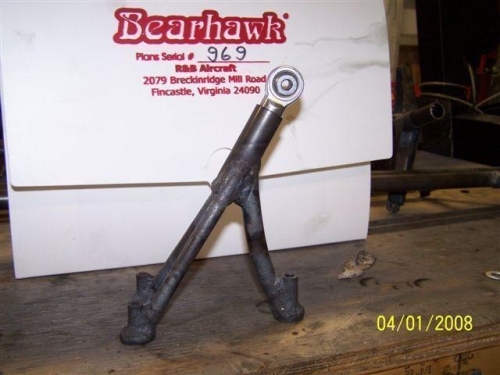 Complete Inboard Aileron Hinge Mount With 0.125 Washer Added.